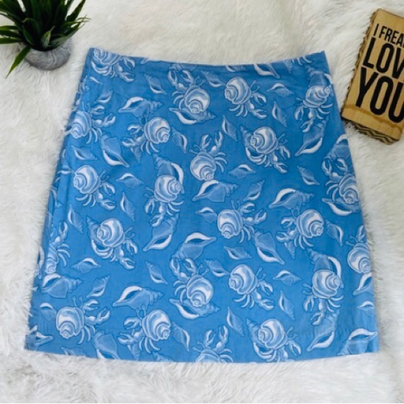 Vineyard Vines Hermit Crab Patterned Skirt - Picture 1 of 4